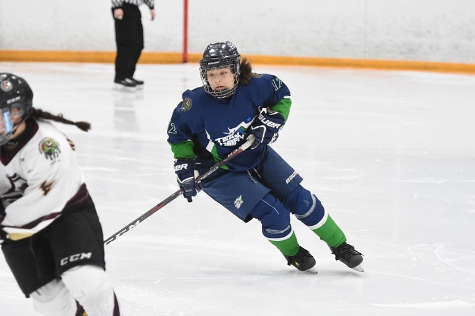 Danica Taylor, seen during the 2018 National Aboriginal Hockey Championships in Membertou, N.S., was part of the Team North girls squad that finished sixth in this year's championships in Whitehorse. photo courtesy of Laisa Kilabuk