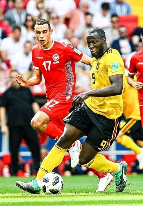 Romelu Lukaku, seen playing for his native Belgium in the 2018 FIFA World Cup, was the target of racist chants during a Serie A game in Italy on Sept. 1. But never mind that because it's a term of endearment, according to a supporters group aligned with Inter Milan. photo courtesy of Wikimedia Commons
