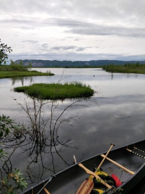 Picturesque Plane Lake, located near the Tulita airport is an in