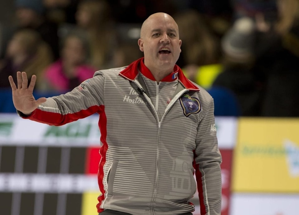 Kingston Ont, March 2, 2020.Tim Hortons Brier.NWT skip Jamie Koe.Curling Canada/ michael burns photo