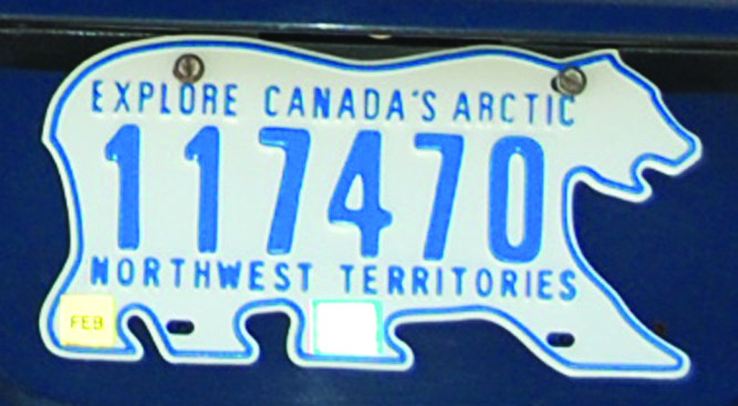 Northwest territory online license plate