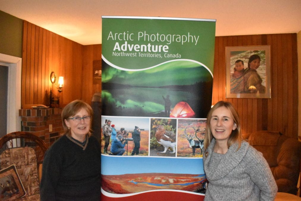 Margaret Peterson, left, and Amanda Peterson, the owners of Peterson's Point Lake Lodge successfully introduced their Arctic Photography program at the lodge in 2009. That same year caribou hunting was banned in the NWT, which significantly reduced the lodge's revenue because its business model catered to hunters. Blair McBride/NNSL photo