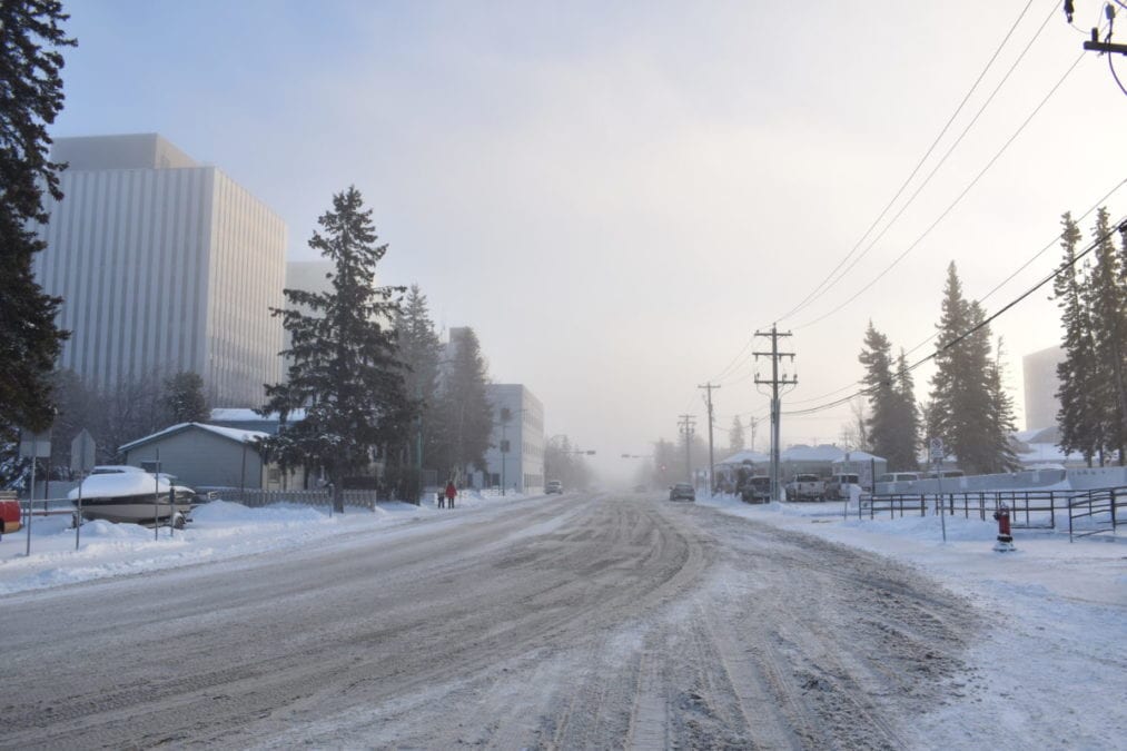 The Yellowknife and Dehcho regions should expect snow and freezing rain starting on Saturday night, changing to snow by Sunday afternoon, Environment Canada in a special weather statement Saturday morning. Blair McBride/NNSL photo