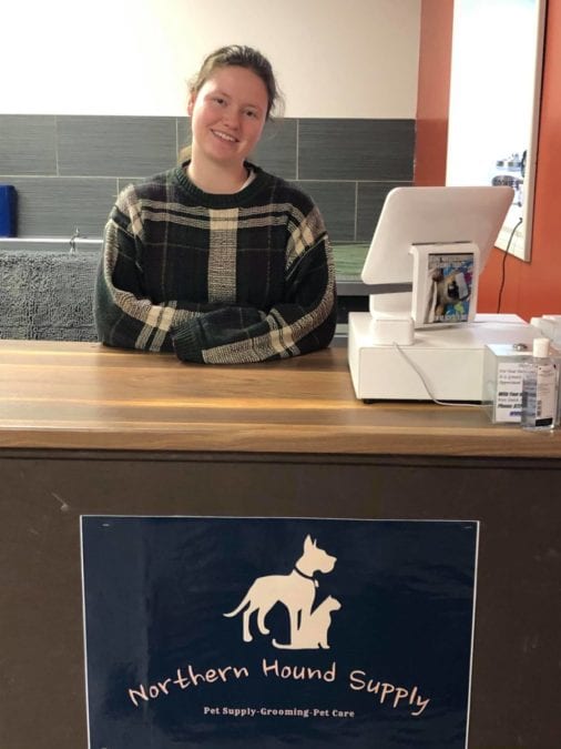 Despite the Covid pandemic, Anna Gervais has seen demand for her grooming services intensify since she launched Northern Hound Supply in November of 2019. photo courtesy of Anna Gervais