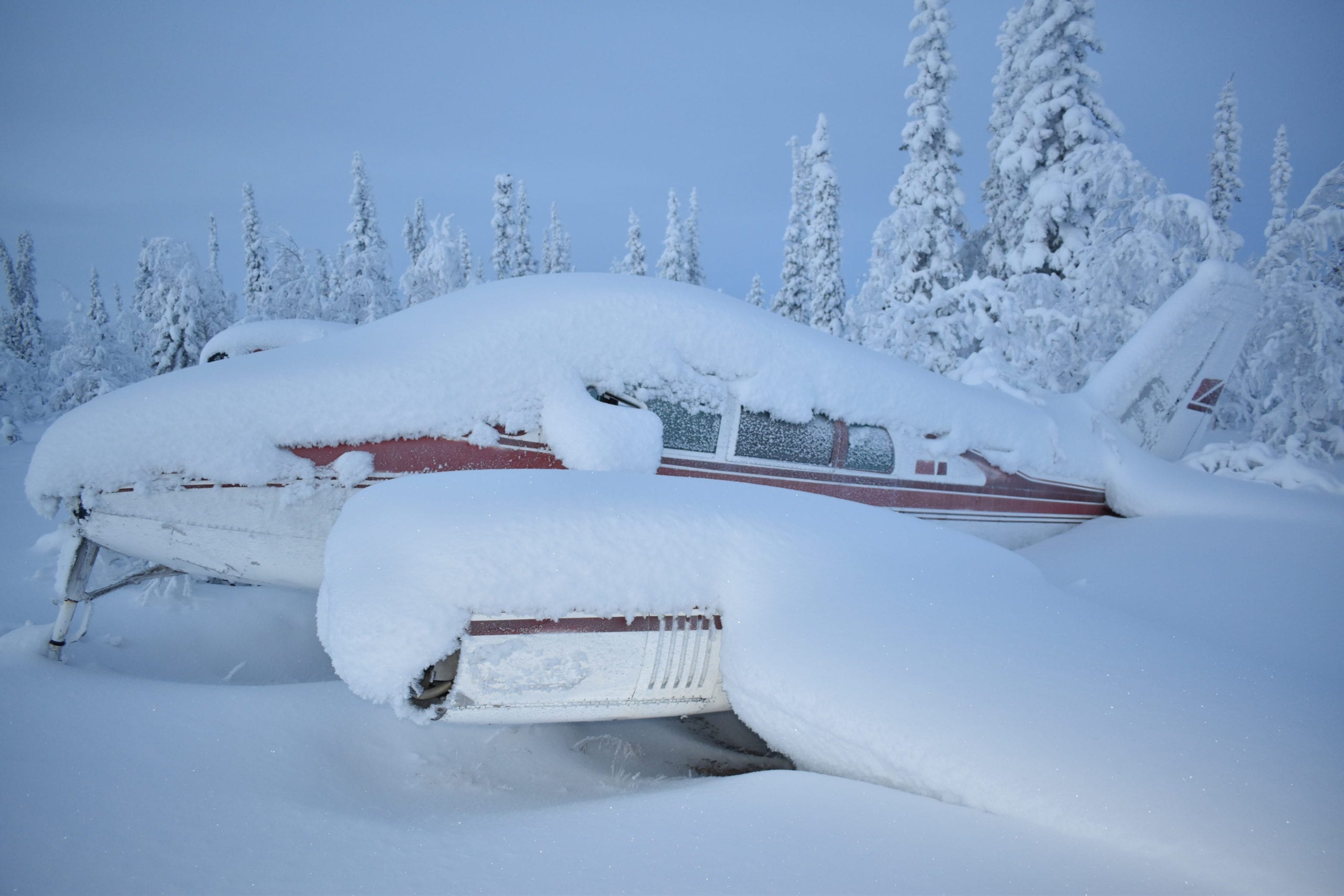 The abandoned plane has been sitting in the same spot near the airport in Wekweeti for at least 26 years, but not everyone agrees on who owns it or exactly when it was left there. Blair McBride/NNSL photo