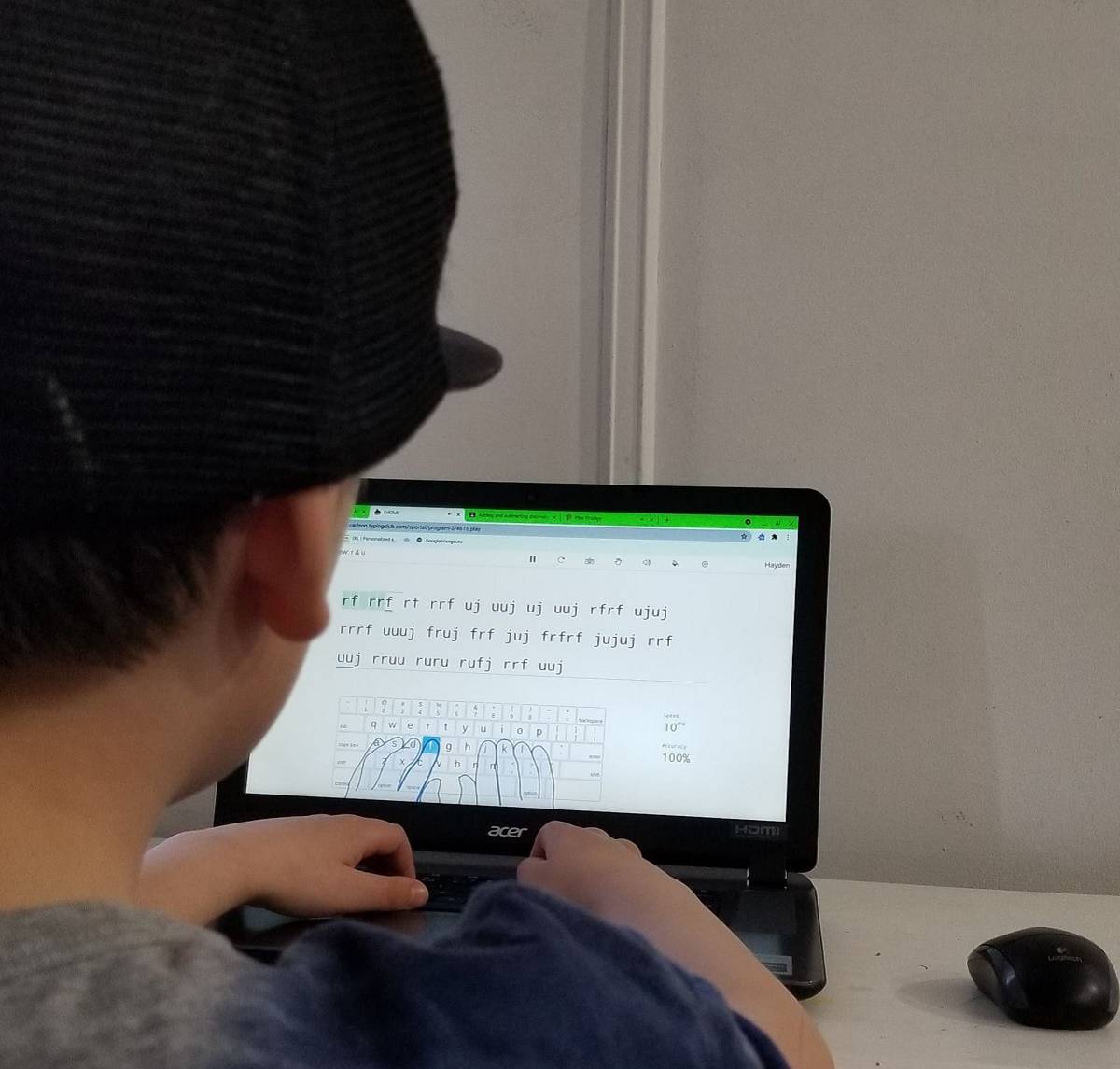 A student who attends a Yellowknife Education District No. 1 school studies at home on May 18 as his parents plan to keep him at home for at least one week due to fears that schools arent yet completely safe from COVID-19. submitted photo