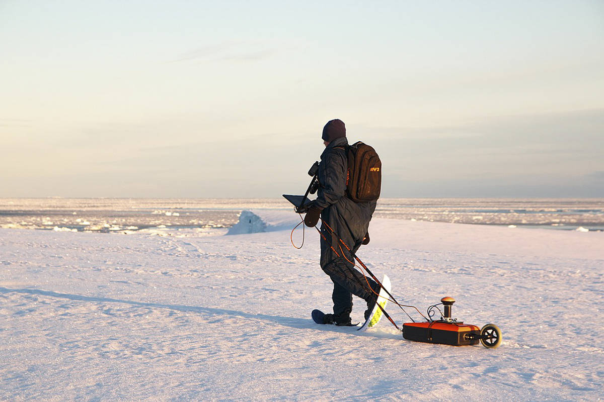 How the same device used to measure ice would work to survey for
