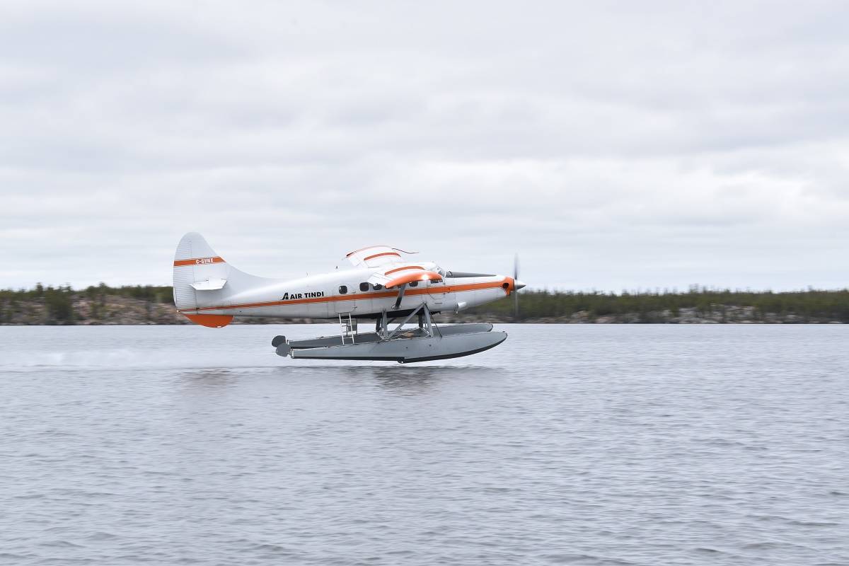 The first Air Tindi float plane flight to take off from Long Lake this year lifts off the water on the morning of June 8. Air Tindi is one of the businesses that has stepped up and shown leadership in a vacuum created by the premierÂ’s office, writes Yellowknife Chamber of Commerce president Tim Syer. NNSL file photo