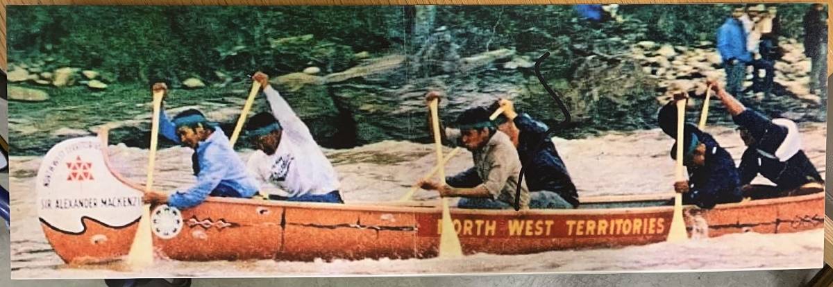 Barney Masuzumi, front centre, joined the Centennial Voyageurs of the Northwest Territories for a 5,283-km canoe journey across Canada in 1967. Photo courtesy of Georgina Jacobson-Masuzumi
