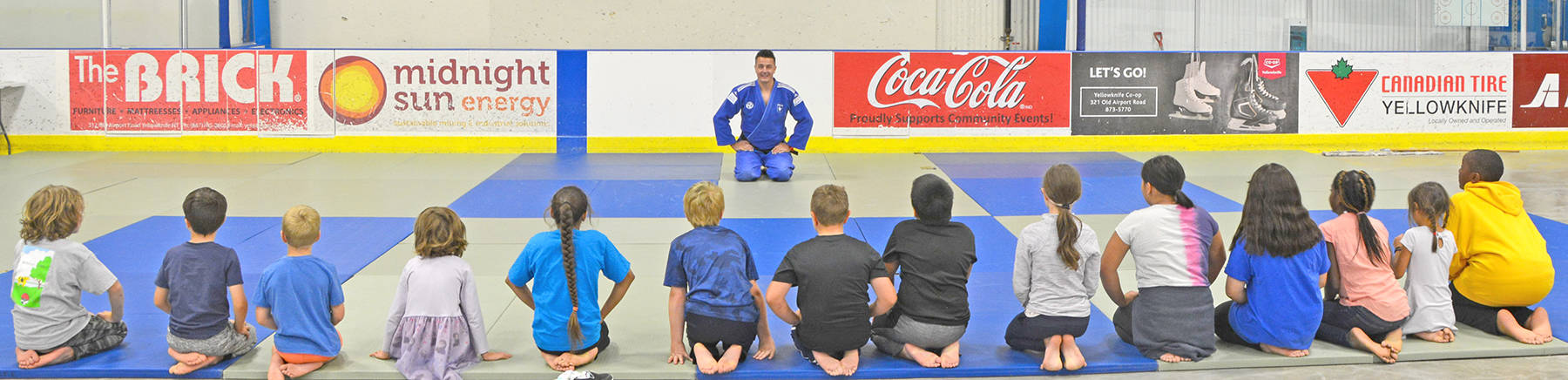 The last two weeks of August saw some 40 children from Yellowknife practice judo, learning techniques, Japanese terms, rules of community life such as respect and friendship. Photo courtesy of Alexandre Paysan