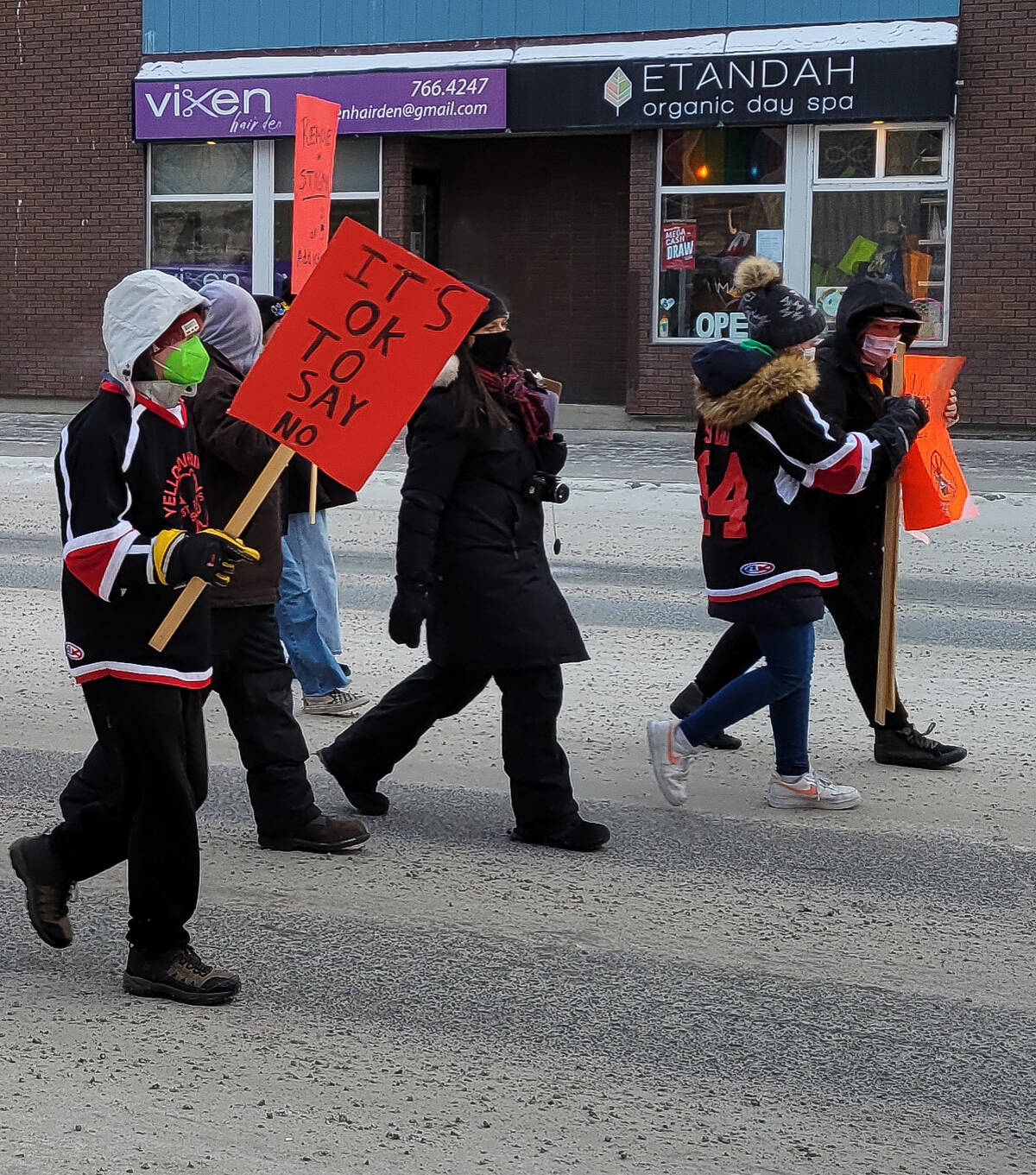 On top of Sir John Franklins, the walk also saw members of the student body from St. Pats. Ethan Butterfield/ NNSL photo