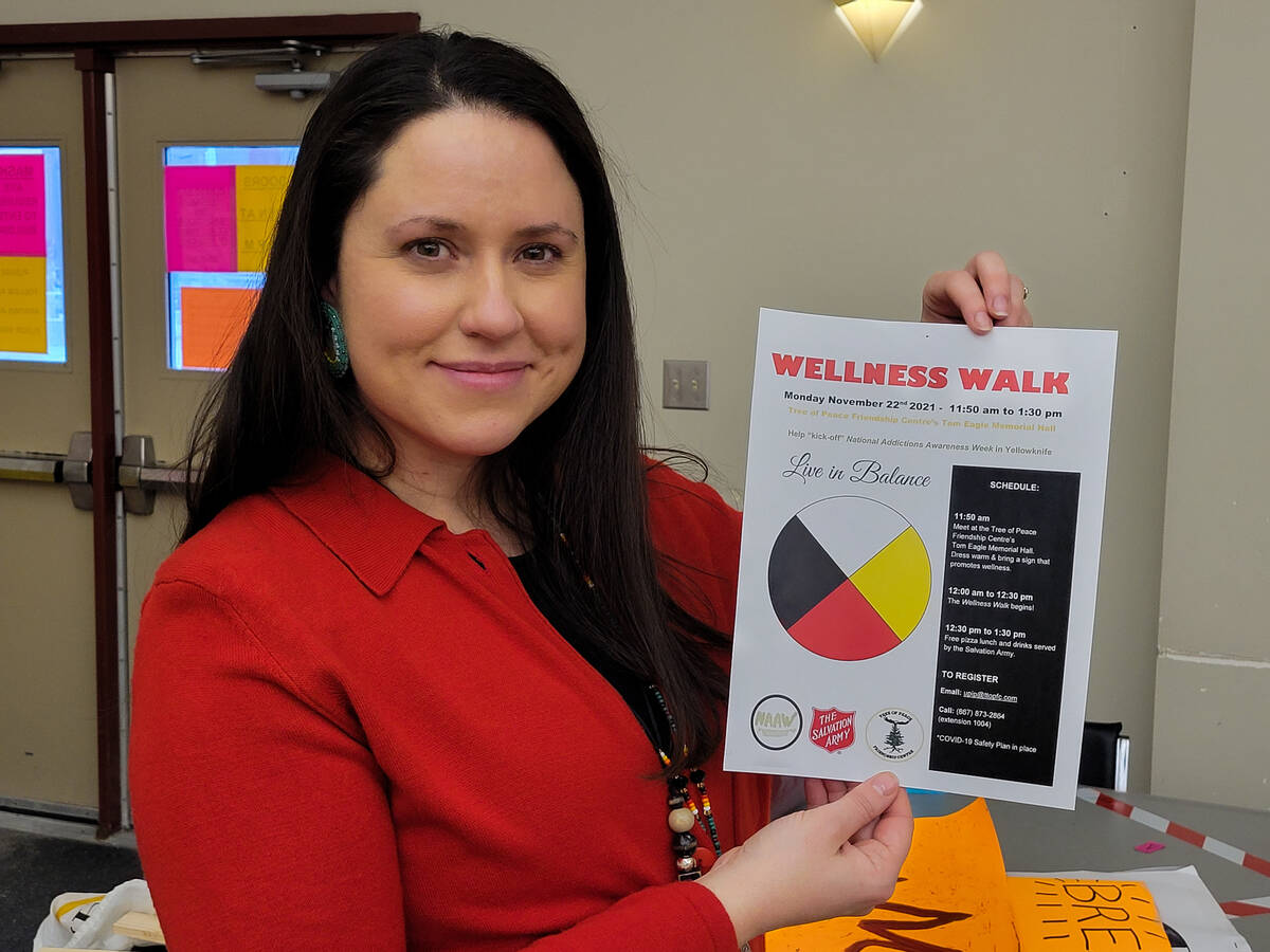 Christina Moore, Indigenous youth worker, says its really important to make time and come together to address addictions. Ethan Butterfield/NNSL photo