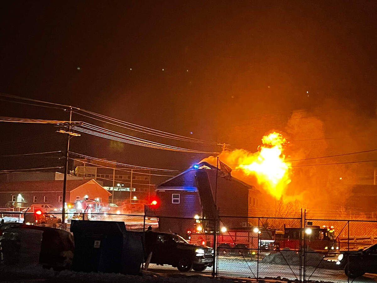 Firefighters were able to deploy their attack before the fire spread to other nearby buildings. Photo courtesy of Paul MacDonald