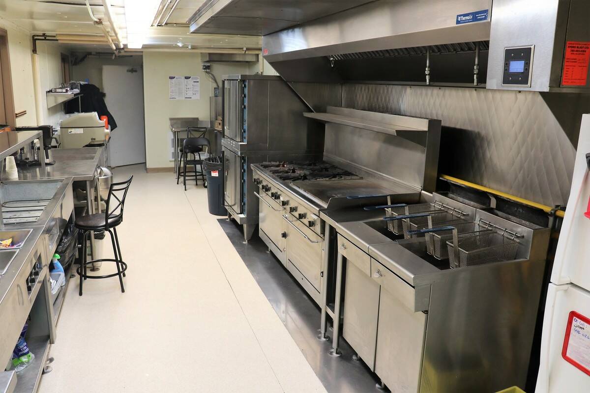The kitchen area of the temporary day shelter which, at the moment, is not fully operational. Ethan Butterfield/NNSL photo