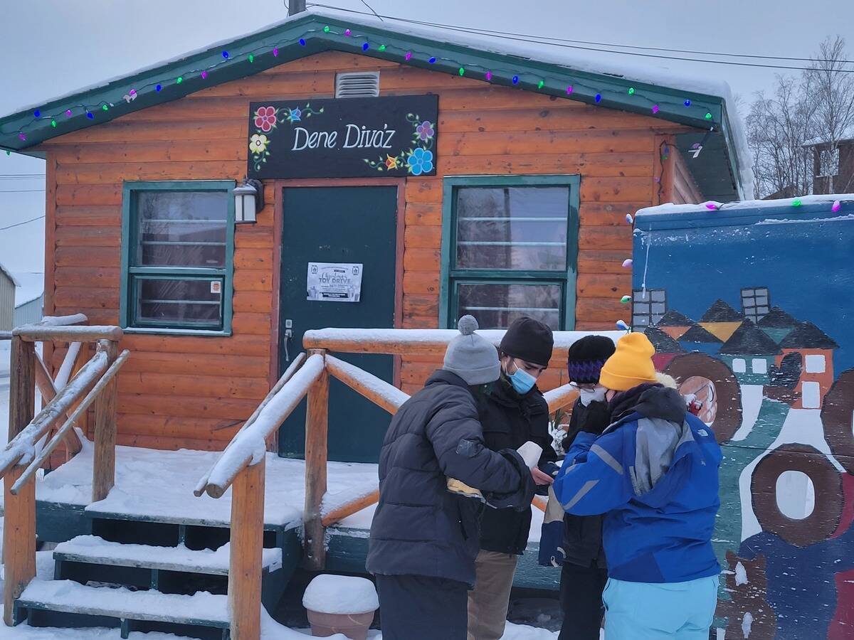 Dene Divaz was the final location of the scavenger hunt in Old Town on Dec. 11. Ethan Butterfield/NNSL photo
