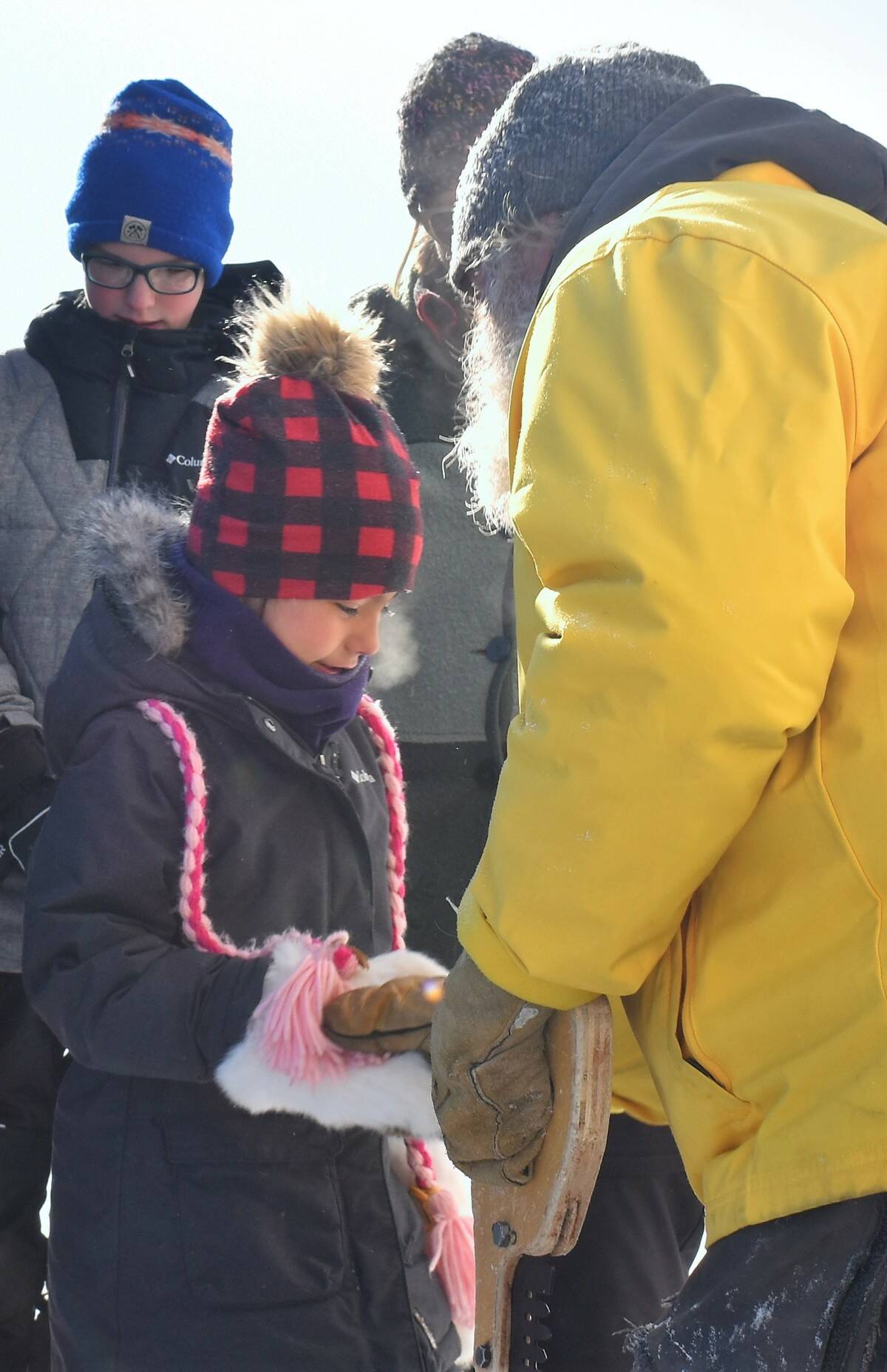 Foliot shook the hands of the initial entrants who made their way into the snow castle, saying welcome to one and all. Ethan Butterfield/NNSL photo