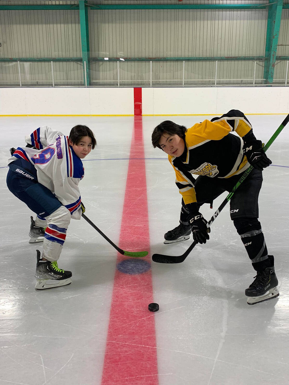 Our Youths of the Week are Brady and Zachary McLeod, of Aklavik. They both hit the rink three times a week to practice. Brady is 12-years old, his favourite food is chicken and his favourite hockey player is Patrick Kane. Zachary is 14, loves pizza and his favourite player is Sidney Crosby.