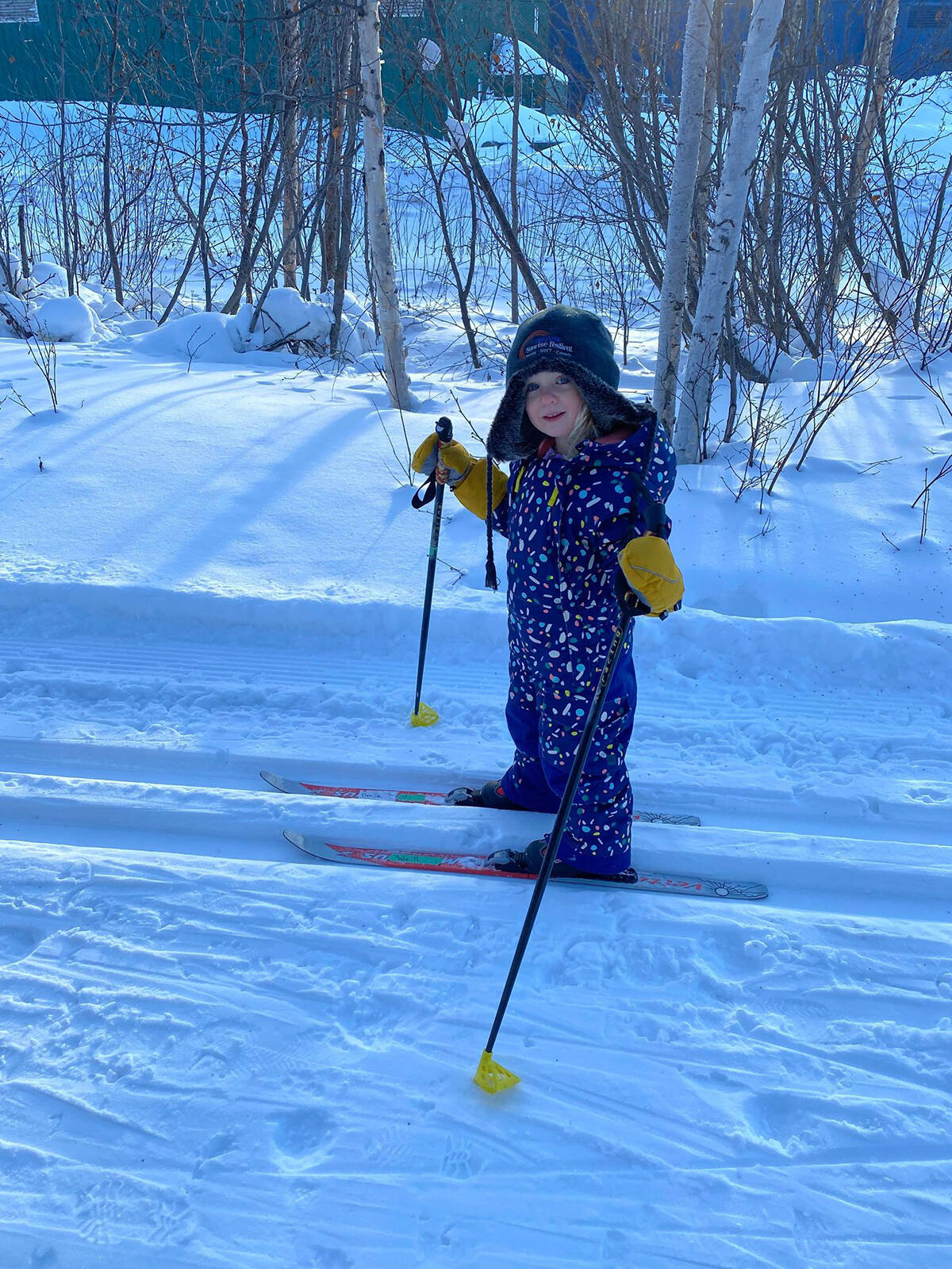 Our Youth of the Week is Mila Wagner, age 4 and a first year skier. Mila loves going through the trails and down the hills. She loves to be outside and to try new activities. Photo courtesy of Nadine Wagner