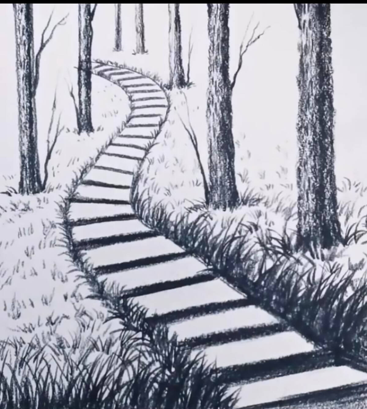 Untiltled pathway by Angela Joe. Send your artwork to the Inuvik Drum and we聮ll showcase it in this space in a future edition. Photo courtesy of Angelina Joe