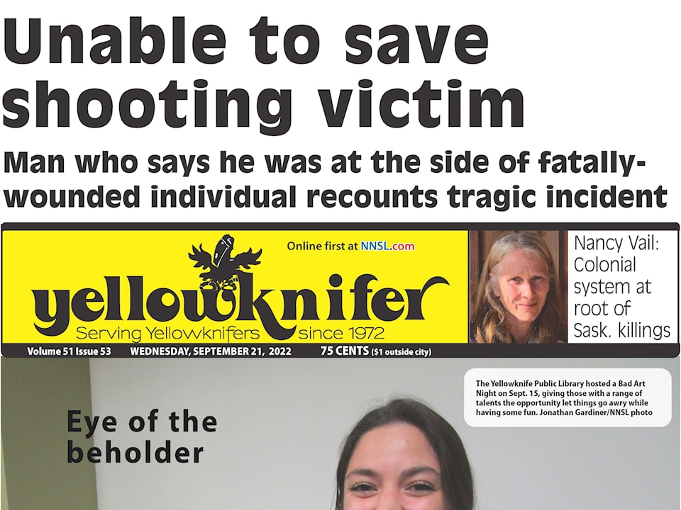 Yellowknifer Wed - Sept. 21 fold