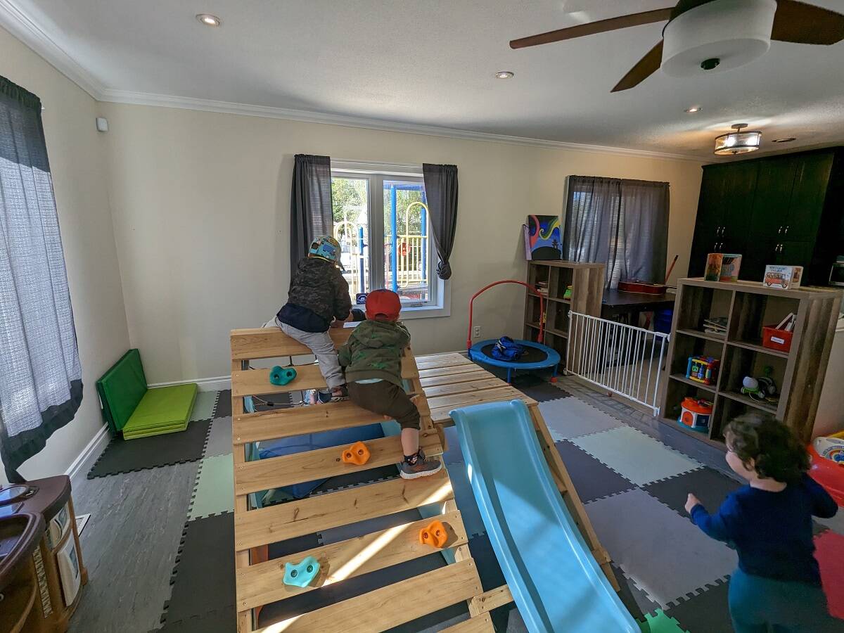 Children playing at the Centre for Northern Families after renovations were completed following an indoor fire. Jonathan Gardiner/NNSL photo
