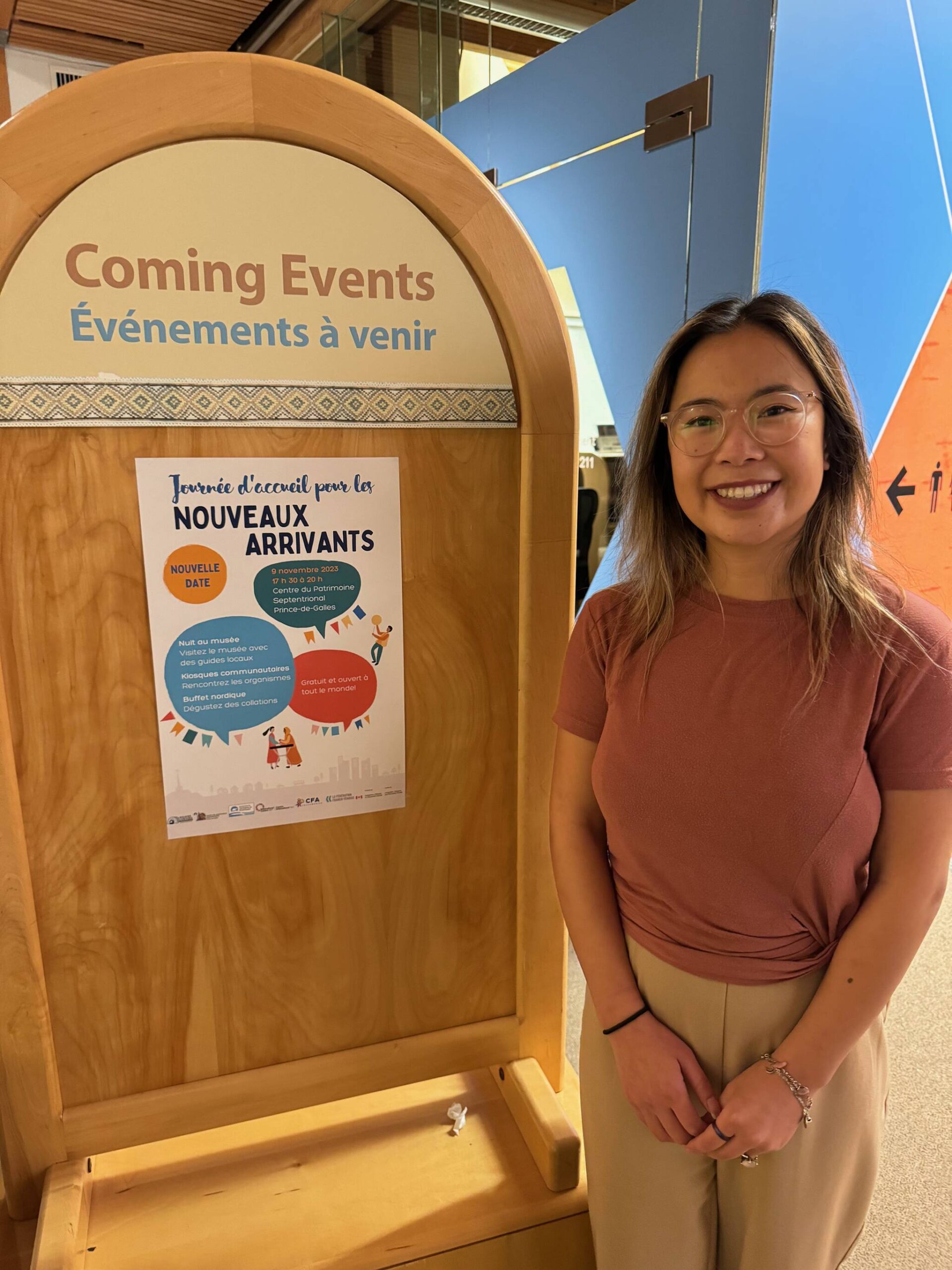 Lisa Boisneault, La Communaut茅 francophone accueillante (CFA) coordinator, said the Welcoming Day event at the Prince of Wales Northern Heritage Centre brought together newcomers from around the globe. Jill Westerman/NNSL photo