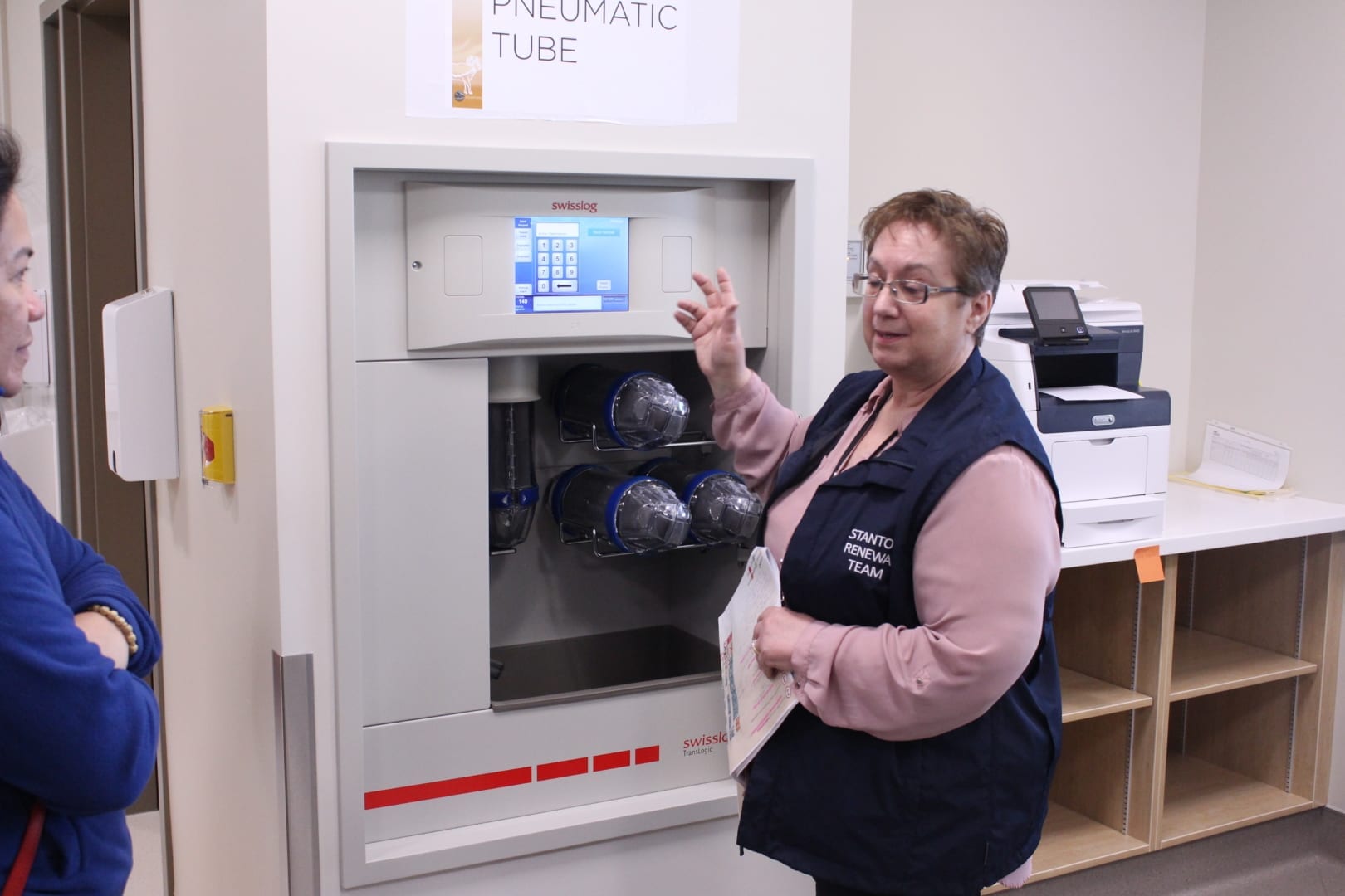 The pneumatic tube system will be in various stations across Stanton to transport items while reducing walking times for nurses. Brett McGarry / 窪蹋勛圖厙 photo