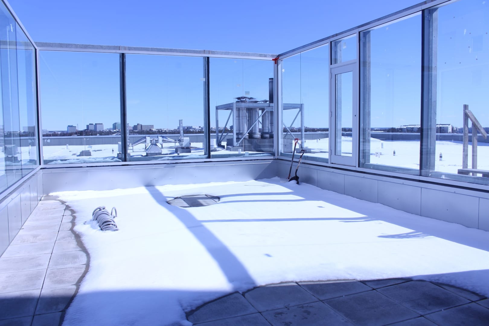 The safe and enclosed outdoor activity space for patients on the 3rd floor psychiatric wing. Brett McGarry / NNSL photo