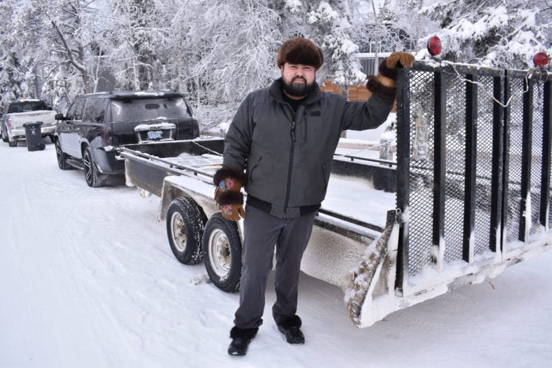 “I feel like Santa Claus with a trailer full of goods,” said Dumaresq Valpy, owner of Drumbeat Expediting on his business transporting items to people in communities along the highways of NWT and Alberta. Blair McBride/NNSL photo
