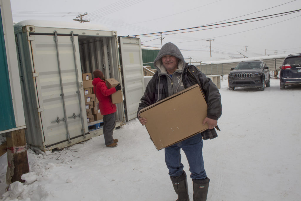 Truckload of chickens delivered