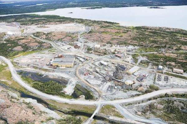 An aerial view of Giant Mine from 2015. Karen K. Ho/NNSL file photo