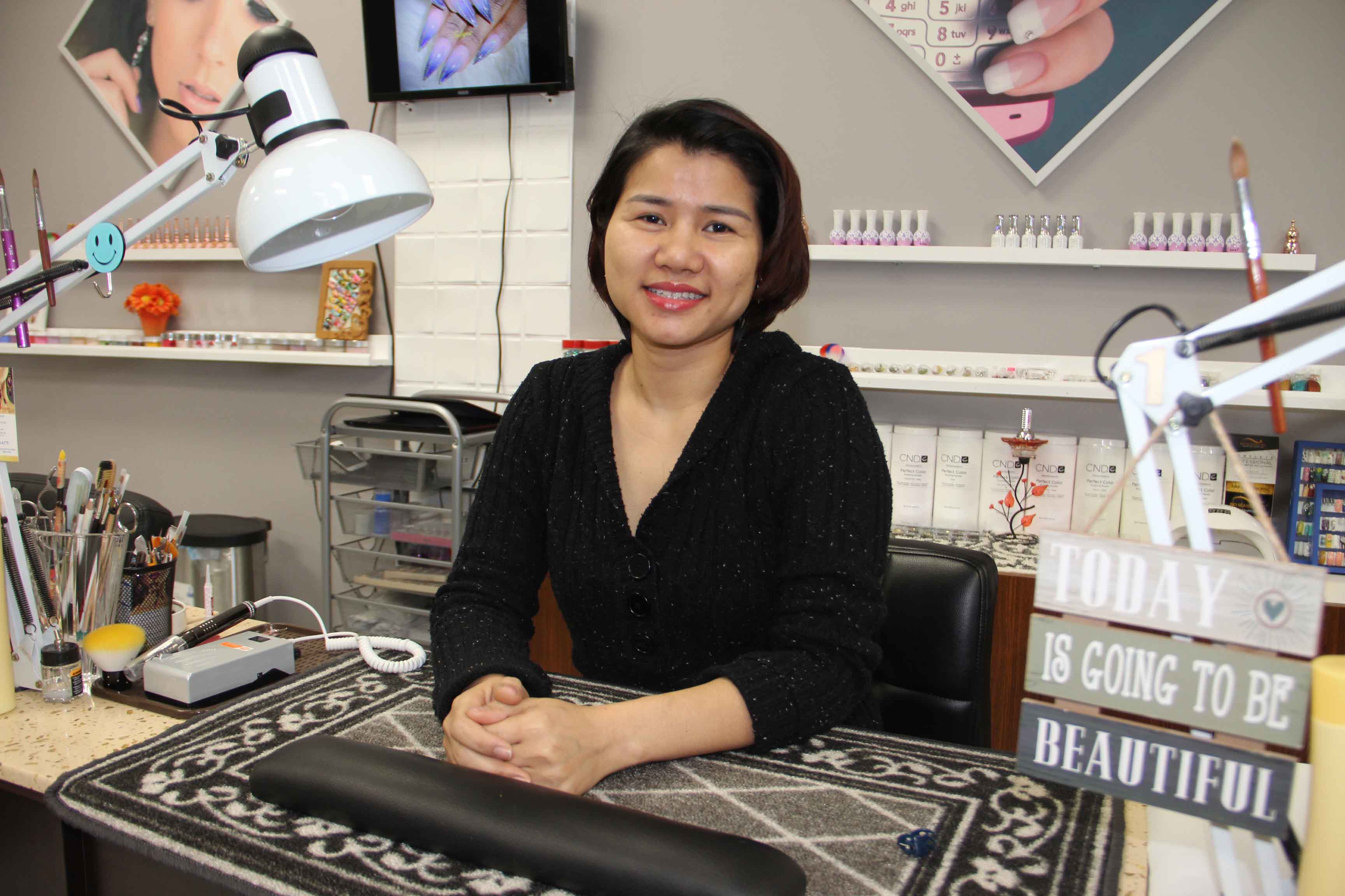 Hannah Duong opened a nail salon in Hay River at the beginning of February, and the new business has become very popular in a short period of time. Paul Bickford/NNSL photo