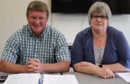 UNW president Todd Parsons, left, and first vice-president Gayla Thunstrom. NNSL/ File Photo