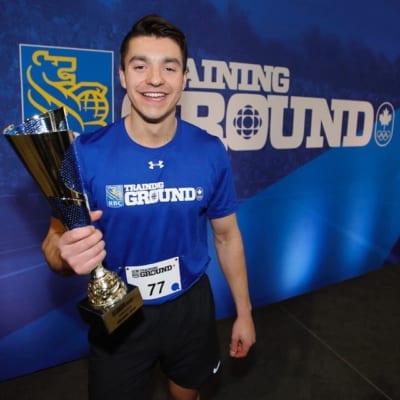 In April of last year, Gavin Broadhead, a former resident of Hay River, won the Alberta regional final in RBC Training Ground, a sports talent identification program. Since then, he has begun training in his new sport of speed skating. Photo courtesy of Canadian Olympic Committee / Photo by Kevin Light