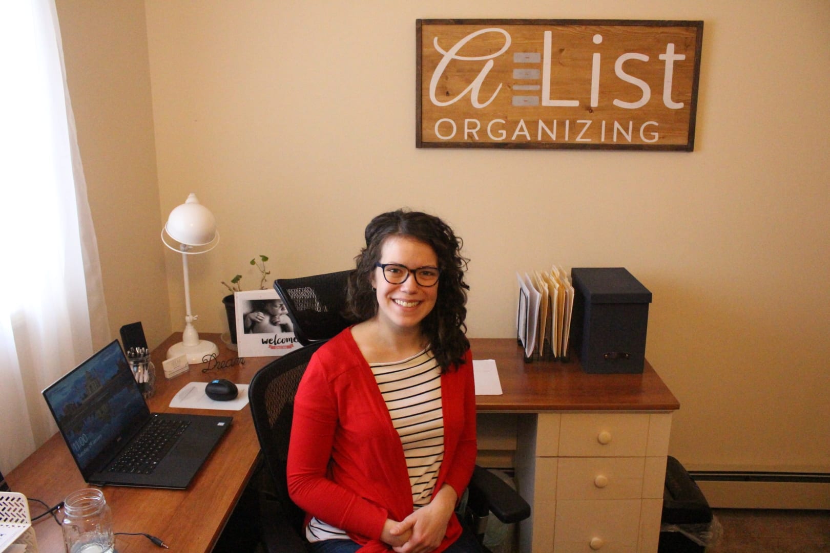 Brett McGarry/NNSL photo Alyssa Mosher, owner of A-List Organizers, says she's been fascinated with organization her whole life and living here in Yellowknife decided to open her own business doing just that.