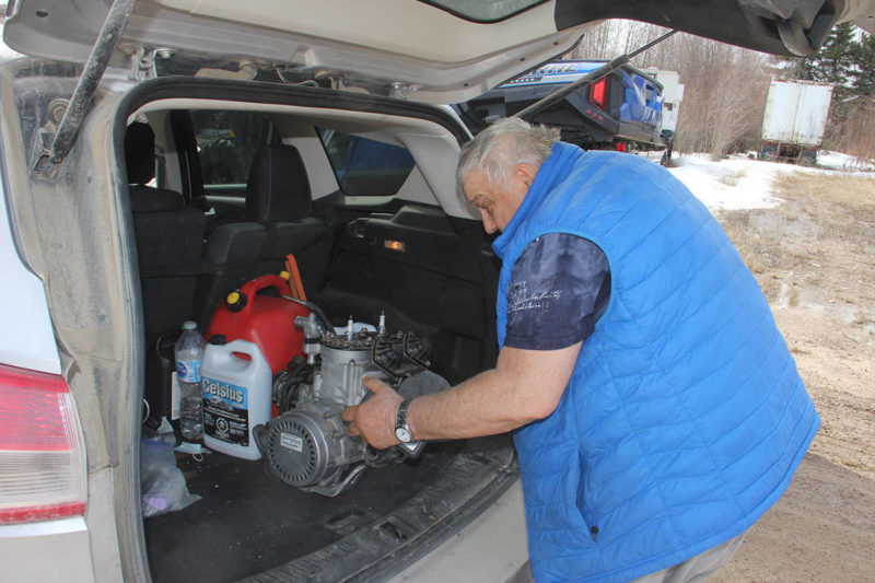                                             Paul Bruha loads his vehicle as he prepares to evacuate Old Town on May 7. Paul Bickford/NNSL photo                            