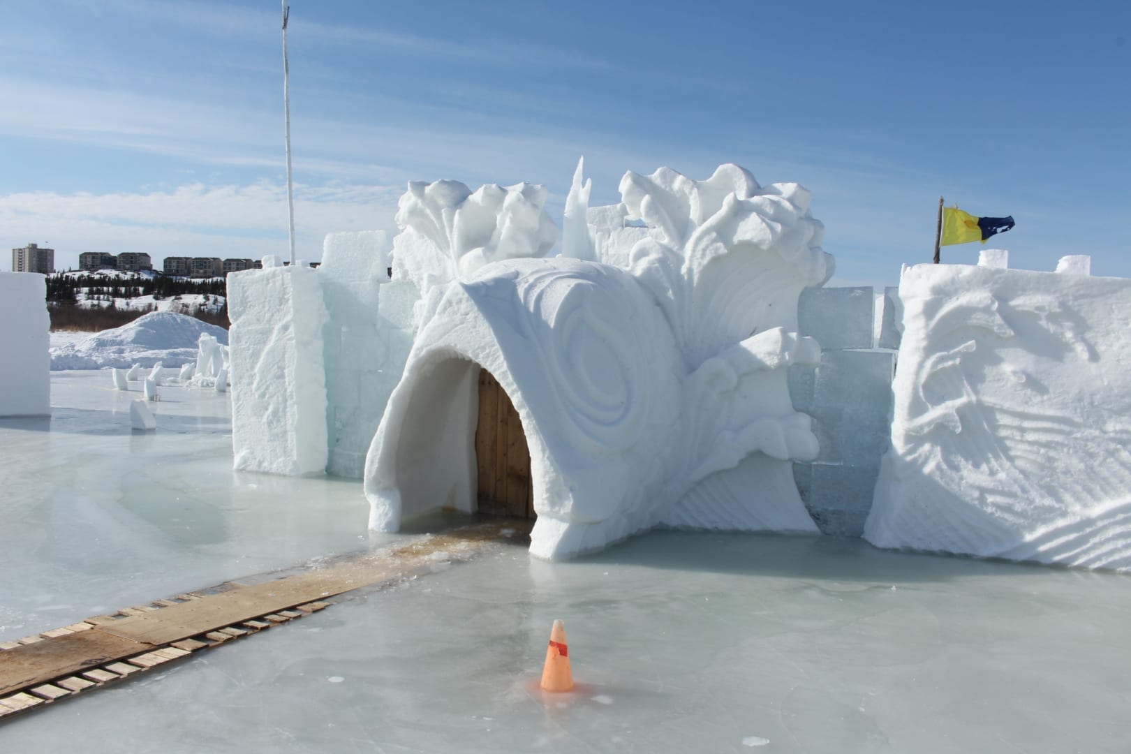 As the warm weather has caused the Snowking castle to melt and the entrance to sink 'Under the Sea', the festival will be closed for the remainder of the year, one week earlier than usual. Brett McGarry/NNSL