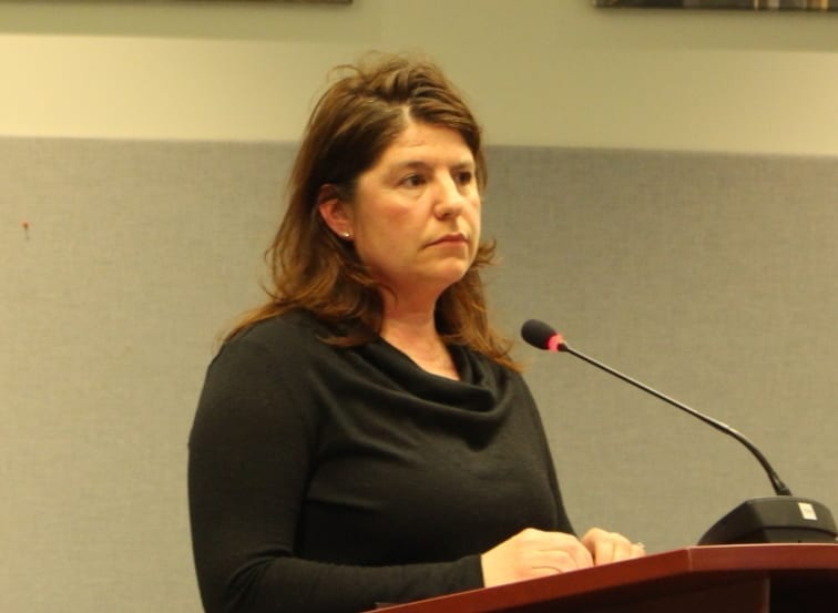 April Desjarlais, owner of the Finn Hansen building next door to the Yellowknife day shelter and sobering centre on 50 Street.