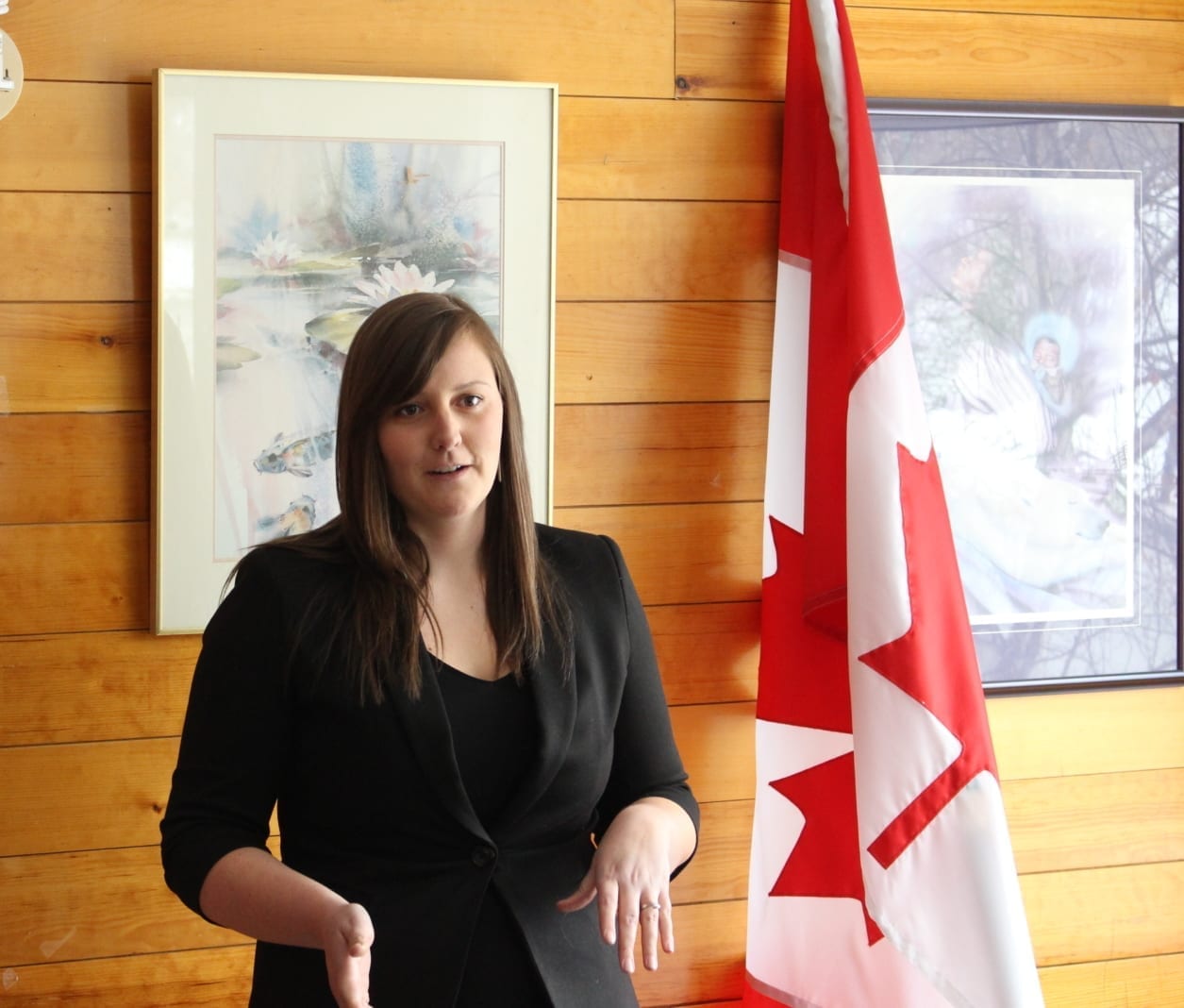 Jennifer Waugh, owner and founder of Alietum Ltd, will recieve a one-time grant of $100,00 dollars for her company to help her promote women in aviation and manned vehicles for the remote sensing company. Brett McGarry/ NNSL photo