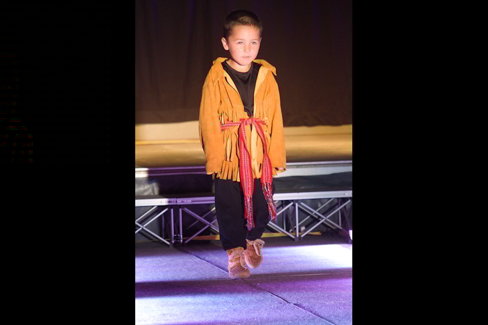 Our Youth of the Week is Jake Adams, seen here wearing a traditional buckskin jacket at the Great ӯv3 Arts Festival fashion show on July 12. Jake was one of many models who donned ӯv3 fashion to showcase it to an eager crowd. Looking good, Jake!