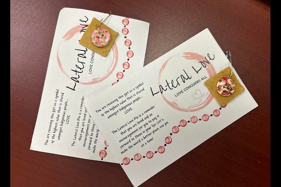 Moose Kerr School's lateral love program was created by former principal Velma Ilasiak as a way of promoting kindness among students and staff. Photo courtesy of Janine Johnson