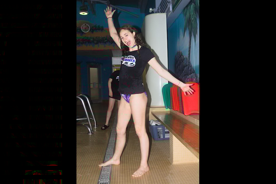 Our Youth of the Week is Marlo Jenks, seen here showing her enthusiasm for the Inuvik Swimming Pool. Jenks was one of many swimmers to attend the Yukon Invitational Championship Swim Meet in May and is eager to get back in the water and improve on her skills.