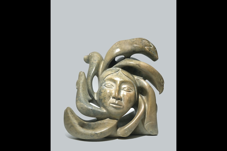 Shaman Braiding Sedna's Hair - 2004 by Abraham Anghik Ruben, on display at the Winnipeg Art Gallery until next spring.
Photo courtesy Ernest Mayer