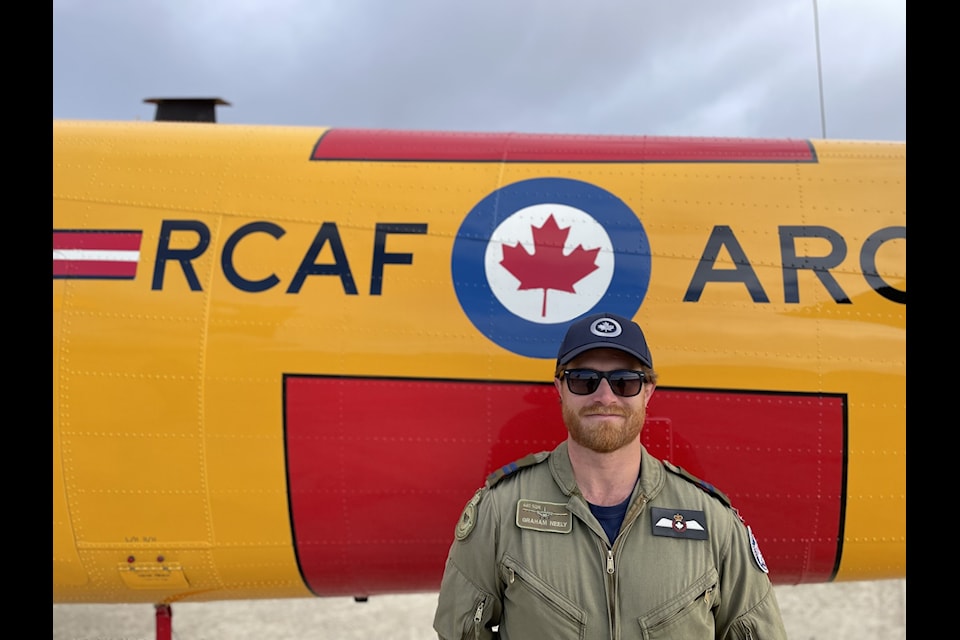 Capt. Graham Neely of 440 Squadron, explained that the next aircraft that goes into heavy maintenance is due to get painted.