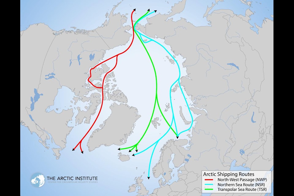 Are Arctic shipping routes SAӰӴýgolden waterwaysSAӰӴý or SAӰӴýniche trade routesSAӰӴý? Image courtesy of The Arctic Institute