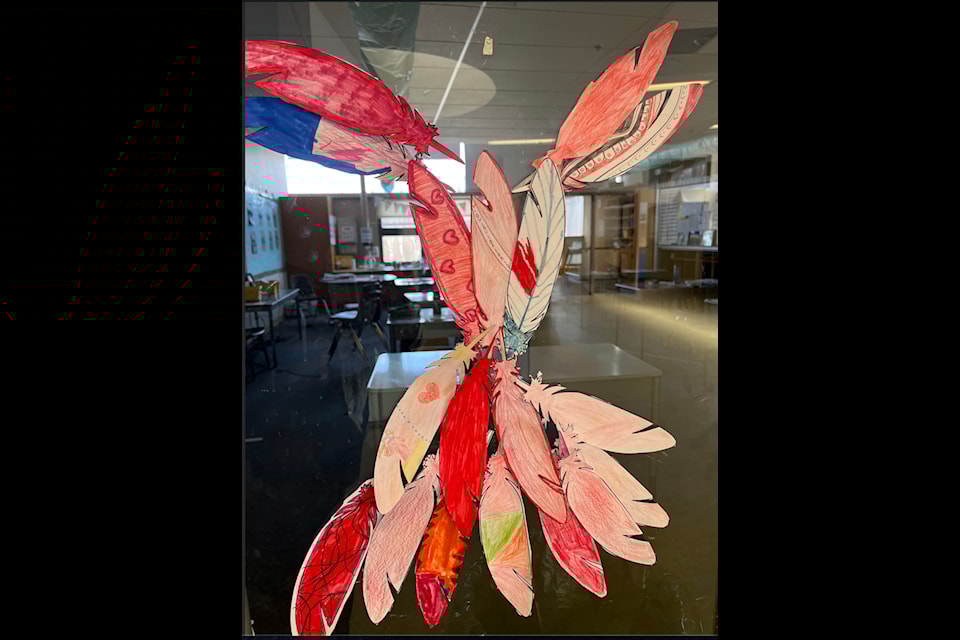 Red Dress to Honour the Missing and Murdered Indigenous Women, by East Three Elementary grades 4A and 5B. Send your artwork to Inuvik Drum and weSAӰӴýll showcase it in this space in a future edition.