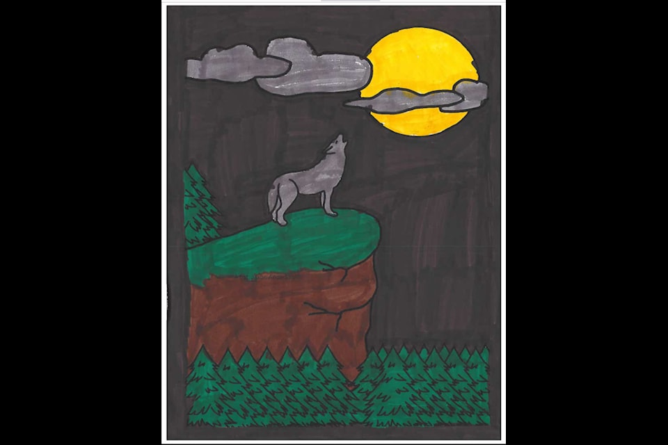 Wolf by Kaiden Wolki, Angik School, Paulatuk. Send your artwork to Inuvik Drum and we’ll showcase it in this space in a future edition.
