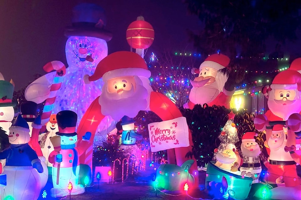 The Chang family’s massive annual Christmas display at 11804 91st Ave. has been a North Delta favourite for 25 years, winning awards with its many colourful lights and giant displays (new this year is a 20-foot reindeer), festive music, movies on the big screen and Candy Cane Lane (with free candy canes for kids). The home is one of 14 stops on this year's North Delta United Way Christmas Scavenger Hunt.