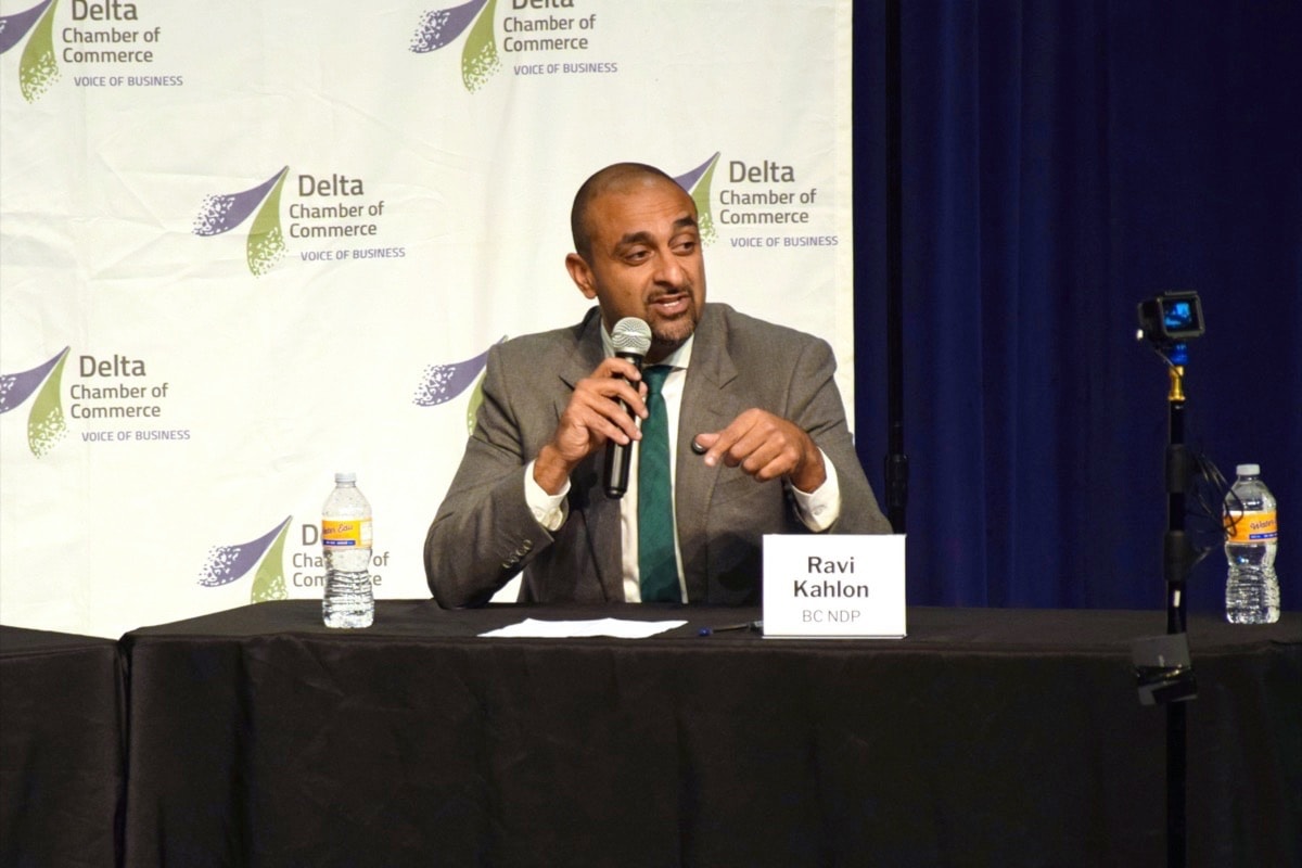 Kahlon the lone candidate to attend Delta Chamber-hosted debate