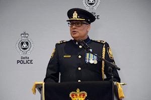 Delta police hold historic change of command ceremony